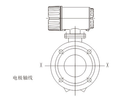 電磁流量計安裝圖一